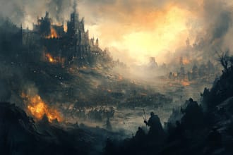 design a conceptual fantasy landscape