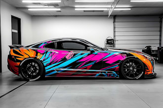 design high quality car wrap, truck wrap, motorcycle