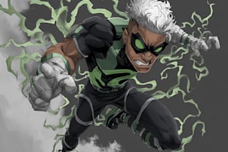 superhero character for comics