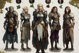 illustrate dnd npc character art