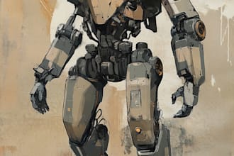 high quality robot, mecha concepts