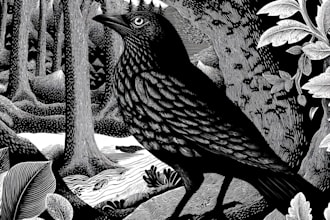 create stunning linocut or woodcut style illustrations