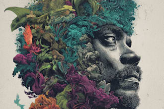 draw illustration art album cover