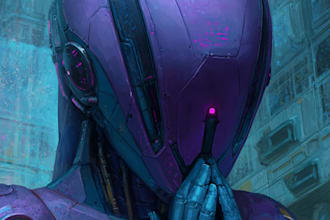 sci fi character illustration or sci fi character