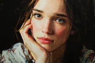 unique oil painting portrait