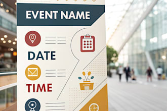 make  professional flyer, poster, brochure in 8 hours