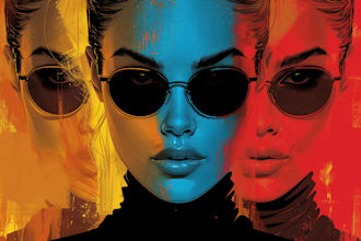 create a unique street pop art illustration