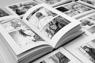 draw a manga or comics page