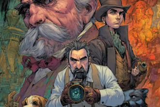 draw a cover art or comic cover art