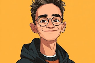 draw artistic cartoon caricatures