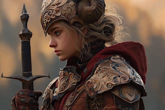 create high quality dnd character art