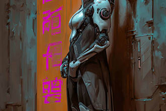 do a sci fi art, fantasy sci fi character art