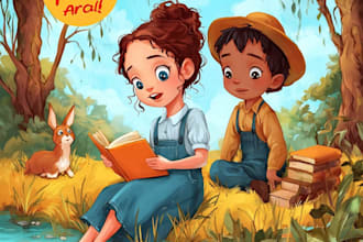 create imaginative children storybook artwork from scratch