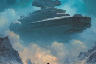 draw high quality spaceship concept