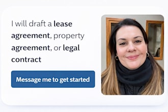 draft a lease agreement, property agreement, or legal contract