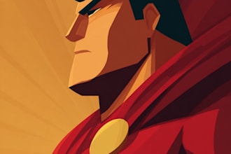 superhero character for comics