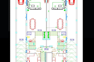 convert sketch to autocad, 2d architectural working drawing,2d house floor plan