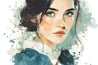 paint watercolor portrait illustration