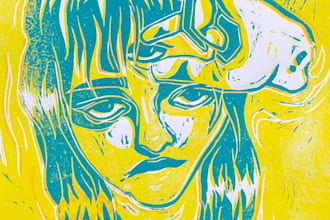 create custom art works with a range of traditional mediums