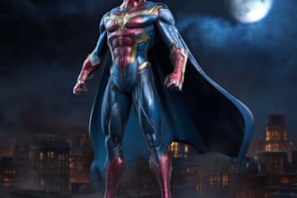 superhero character for comics