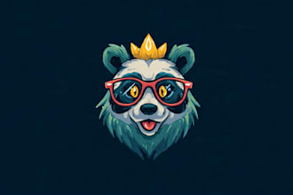 design a unique cartoon mascot logo
