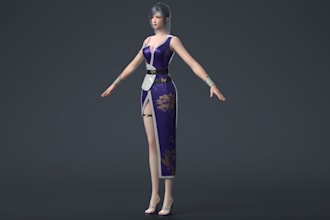 develop 3dvrchat avatar, vr,ar model,8k texture,vrm elf,glb,3dnsfw,2dimage to 3d