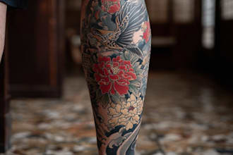 create super artistic tattoo designs in japanese style