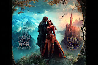 create cinematic fantasy romance book covers with epic visual storytelling