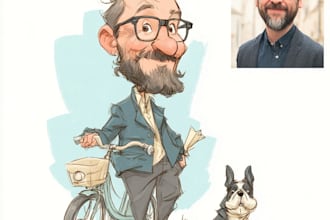 draw your avatar, cartoon, caricature portrait