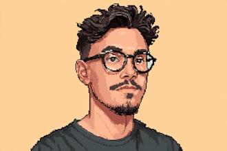 paint a gorgeous pixel art portrait for you