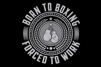 design boxing, sport, gym, fitness club logo