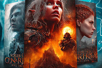 design best selling fantasy book cover for you