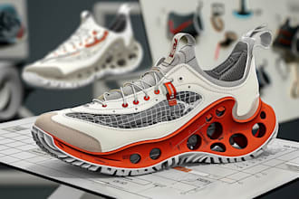 design shoes and sneakers with tech pack for manufacturing