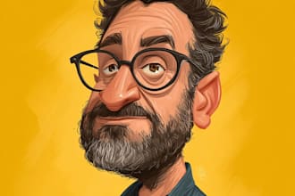 create superhero caricature for you