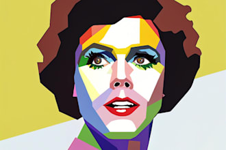design whap pop art portrait