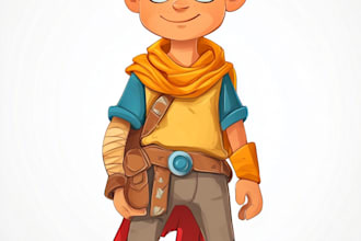 make 2d game character for game art