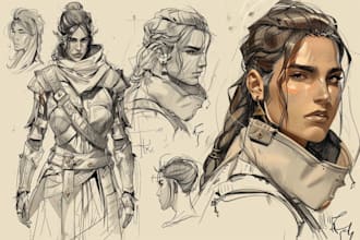 draw your character design sheet