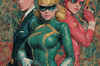 draw a cover art or comic cover art