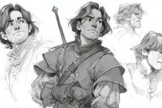 sketch a character or a creature