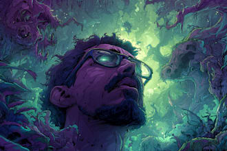 make a cover art for you breakcore or jungle track