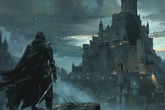 draw dark and medieval fantasy illustrations