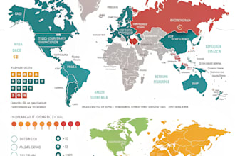do quality infographic maps of the world and countries