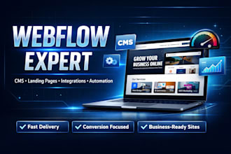 design develop optimize highconverting webflow sites with cms integrated webflow