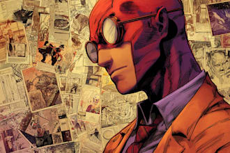 amazing superhero character for comics