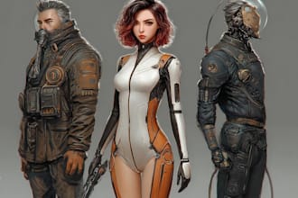 create star wars and sci fi illustration