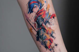 do manga anime tattoo design for you