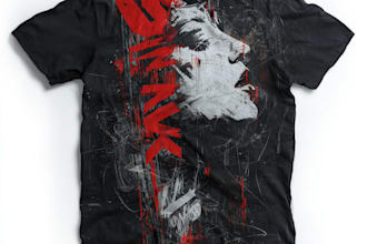 illustrate custom t shirt and typography t shirt design