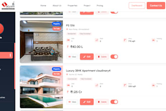 develop your custom react, next, nest, node js saas applications