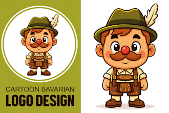 make an amazing oktoberfest mascot logo design