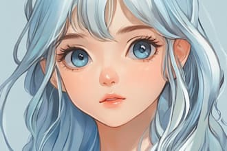 any character in anime style